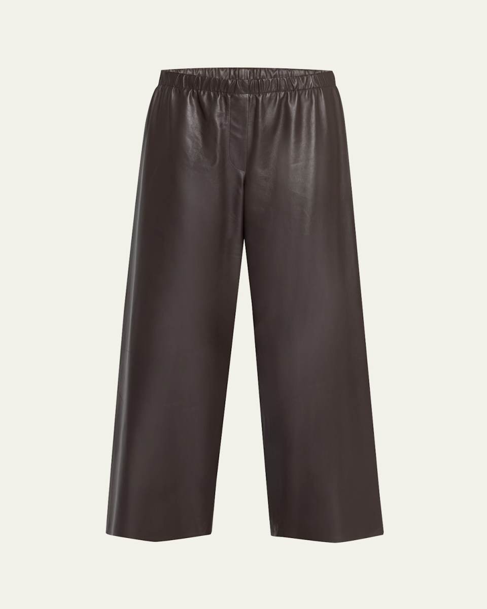 Yani Wide-Leg Leather Pants